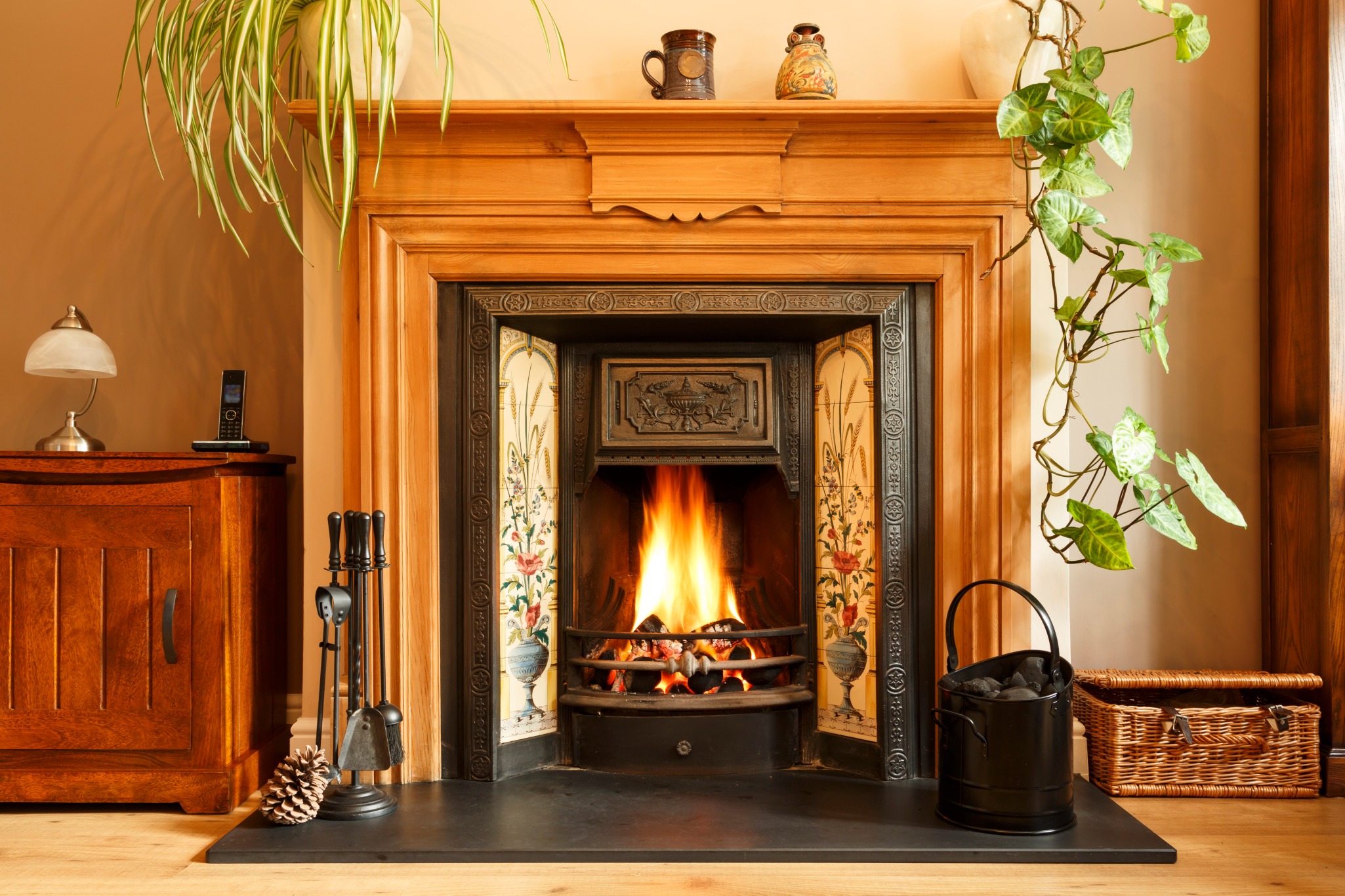A period feature fireplace