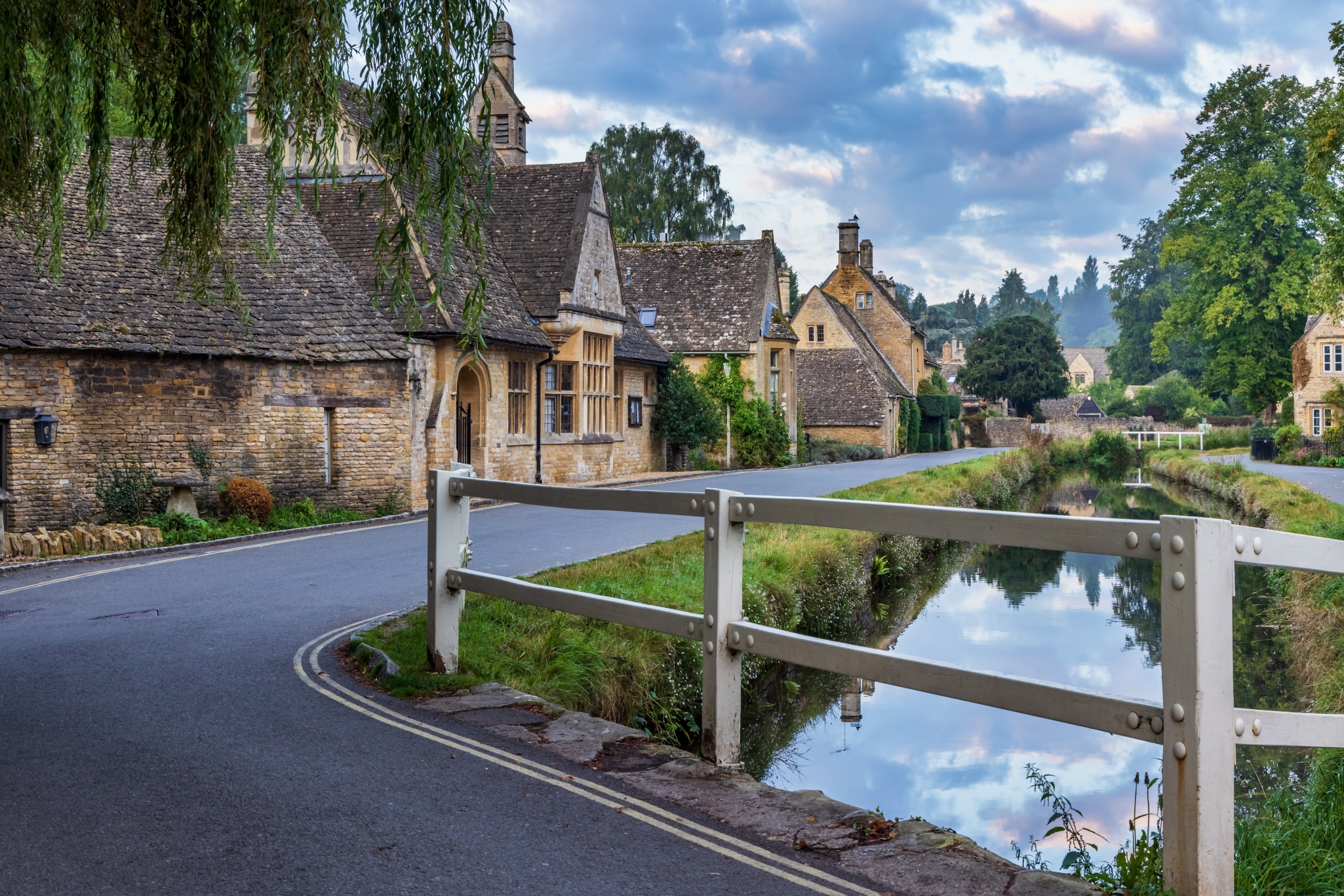 Traditional Cotswolds limestone cottages